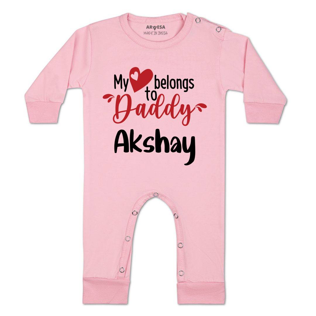 Arvesa My Heart Belong to Daddy Baby Boy & Girl Dress