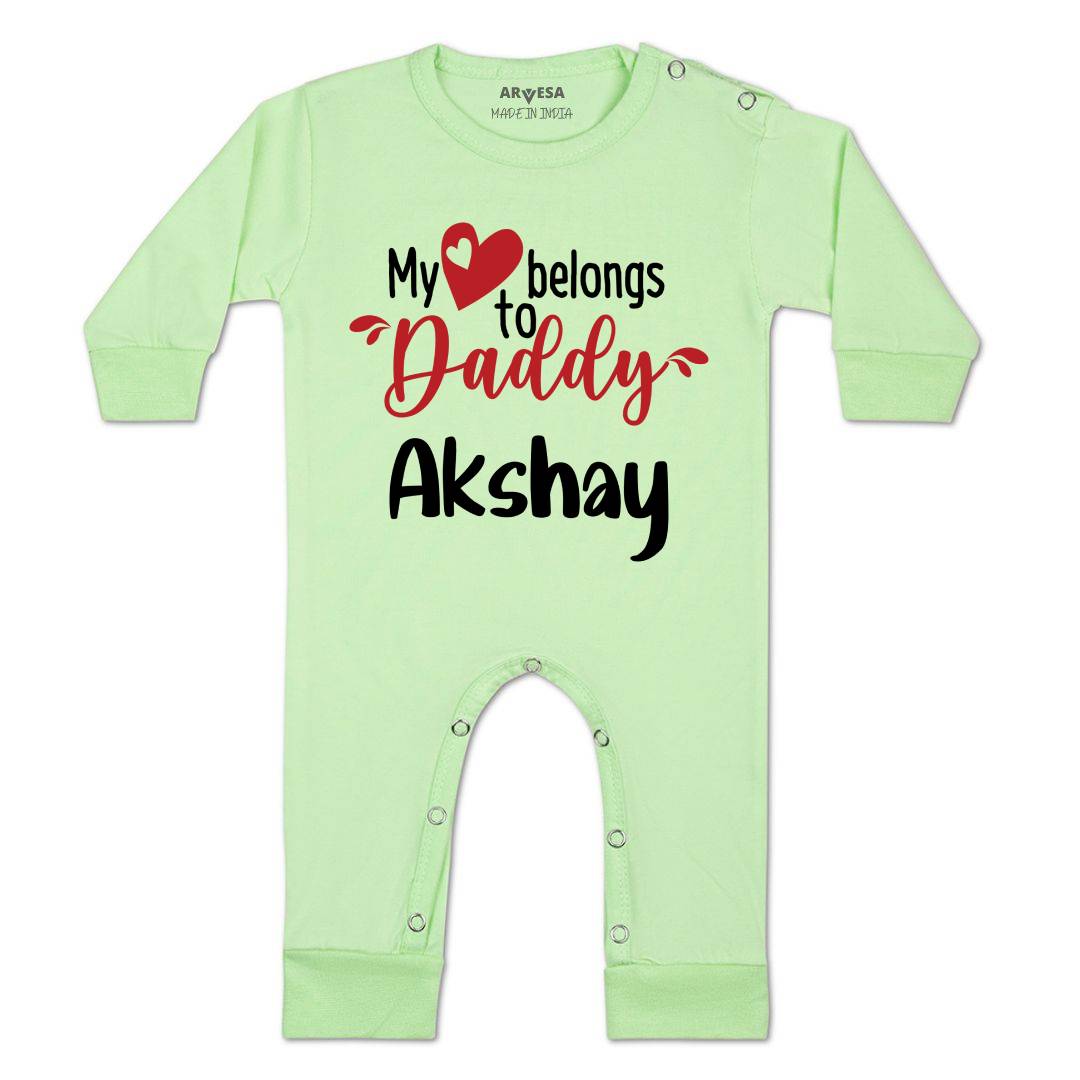 Arvesa My Heart Belong to Daddy Baby Boy & Girl Dress