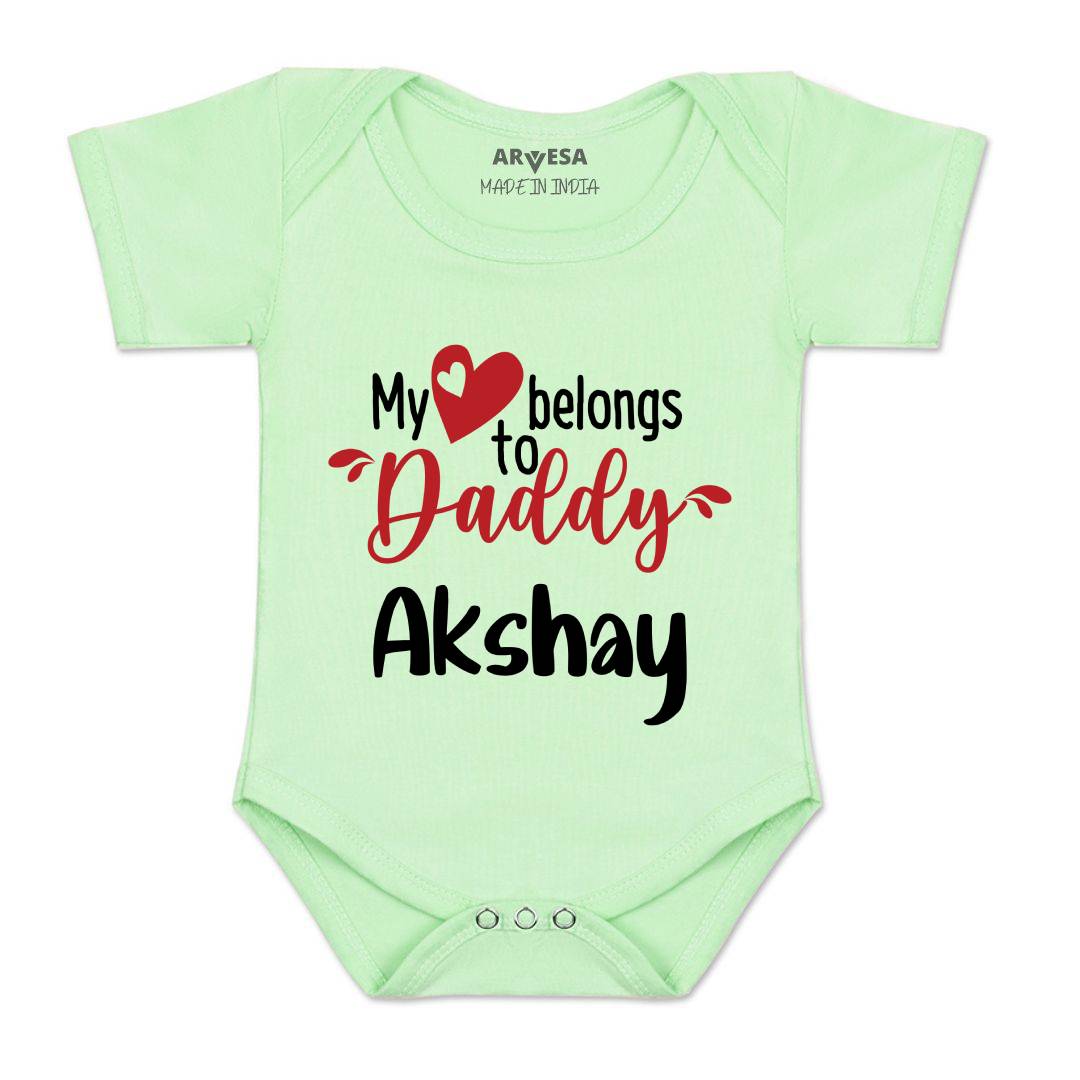 Arvesa My Heart Belong to Daddy Baby Boy & Girl Dress