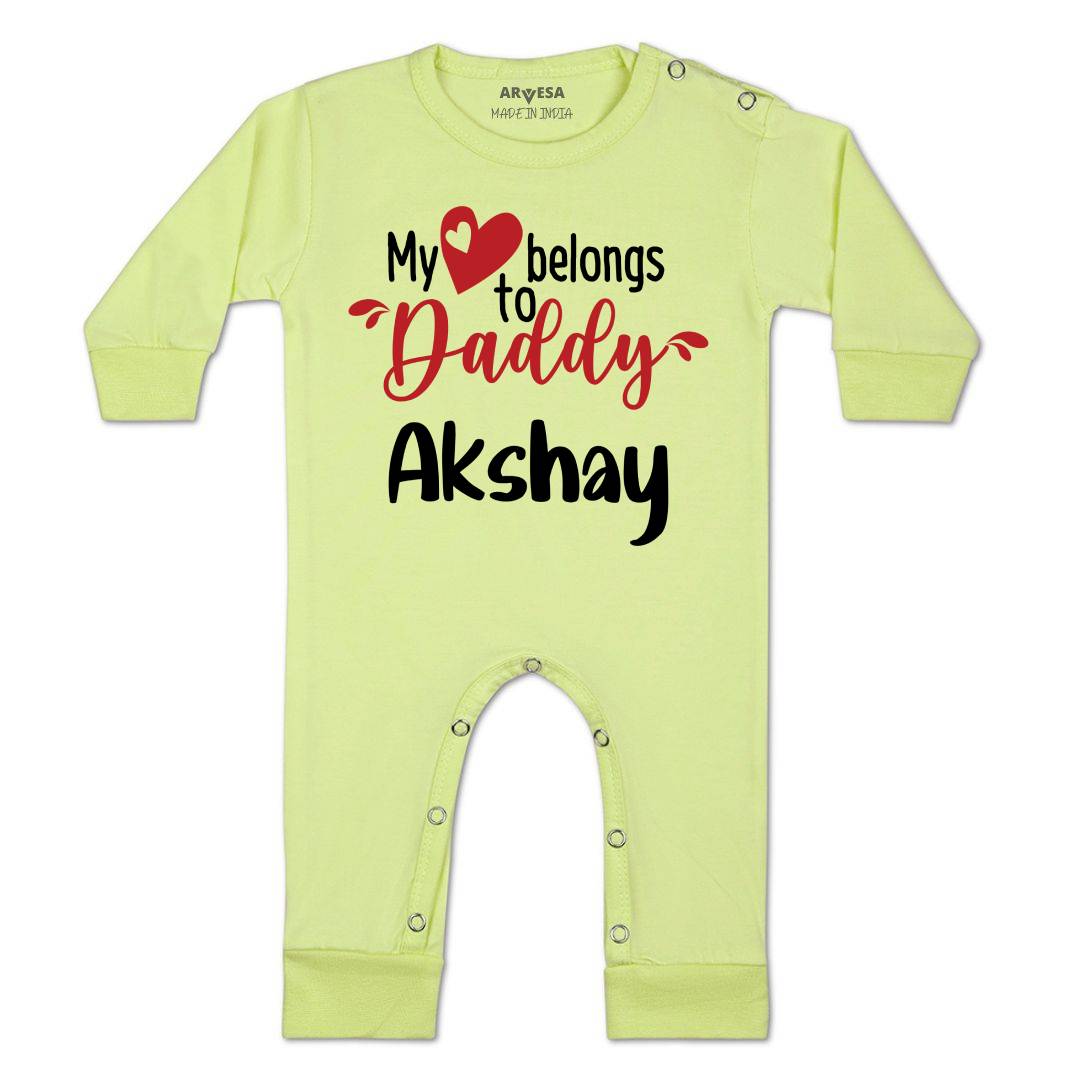 Arvesa My Heart Belong to Daddy Baby Boy & Girl Dress