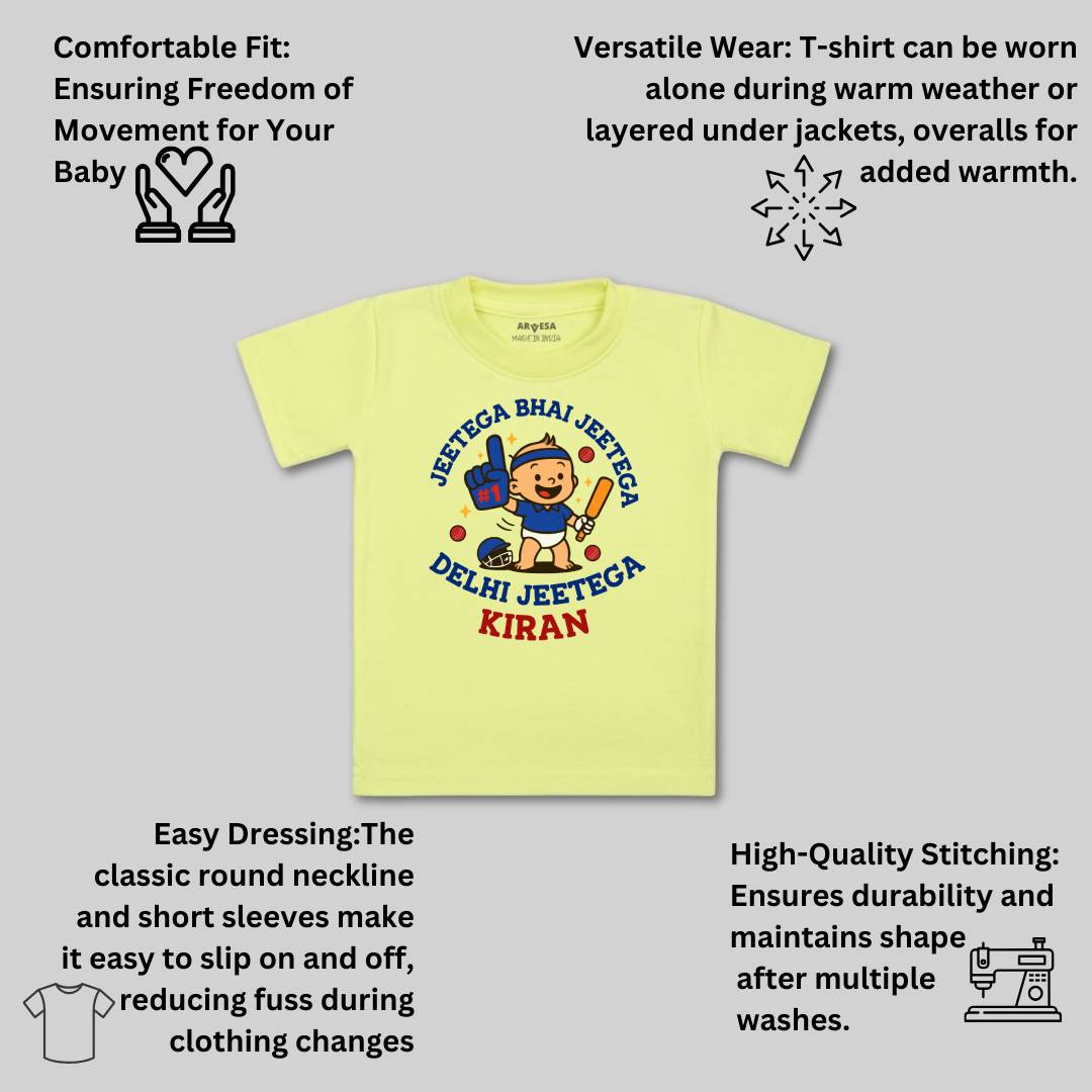 Arvesa Jeetega Bhai Jeetega Delhi Jeetega Baby Boy & Girl Dress