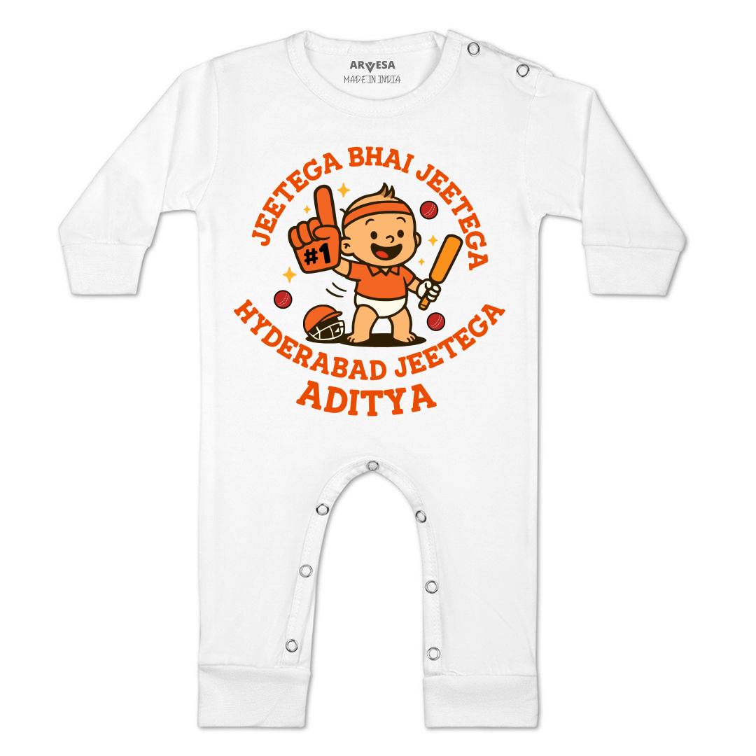 Arvesa Jeetega Bhai Jeetega Hyderabad Jeetega Baby Boy & Girl Dress