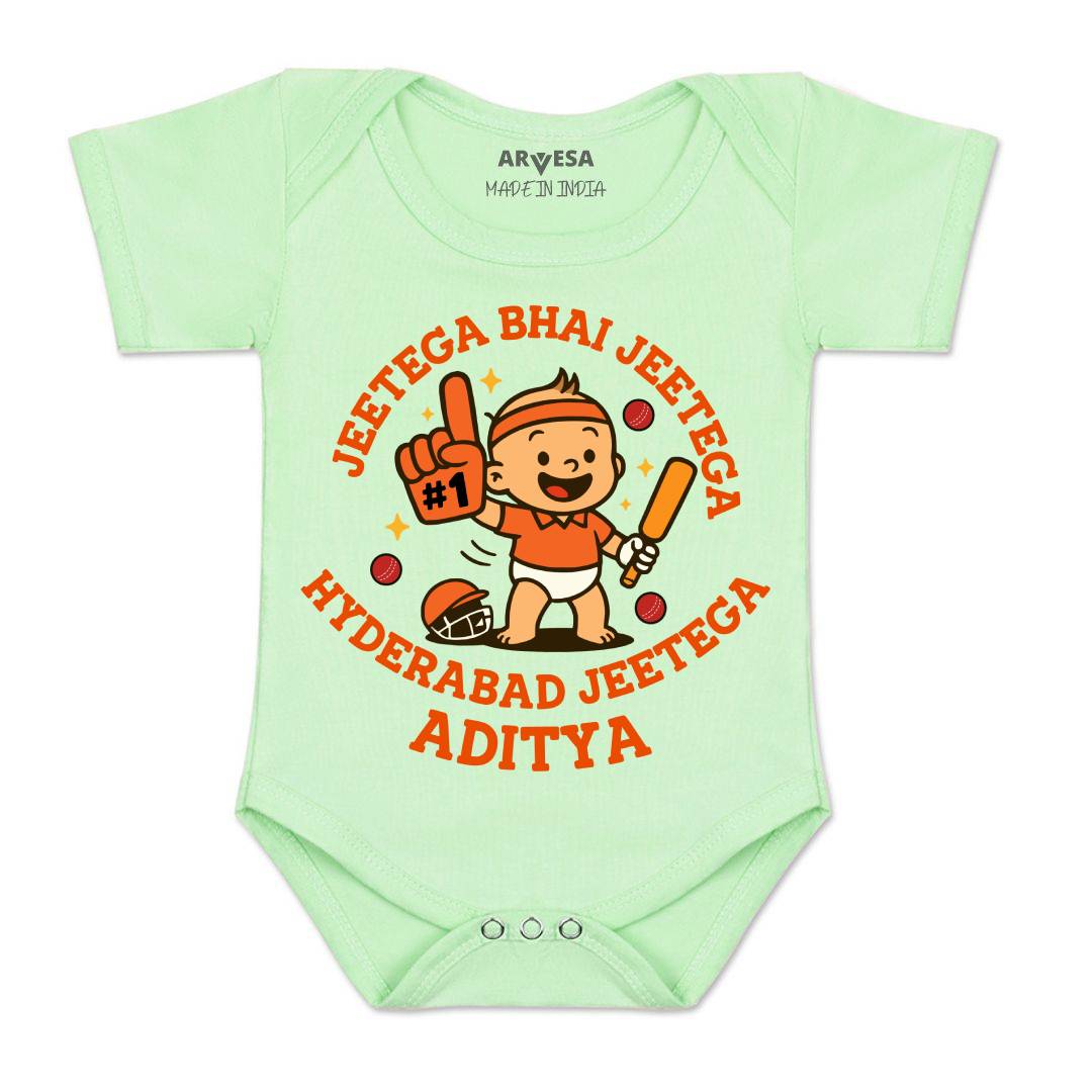 Arvesa Jeetega Bhai Jeetega Hyderabad Jeetega Baby Boy & Girl Dress