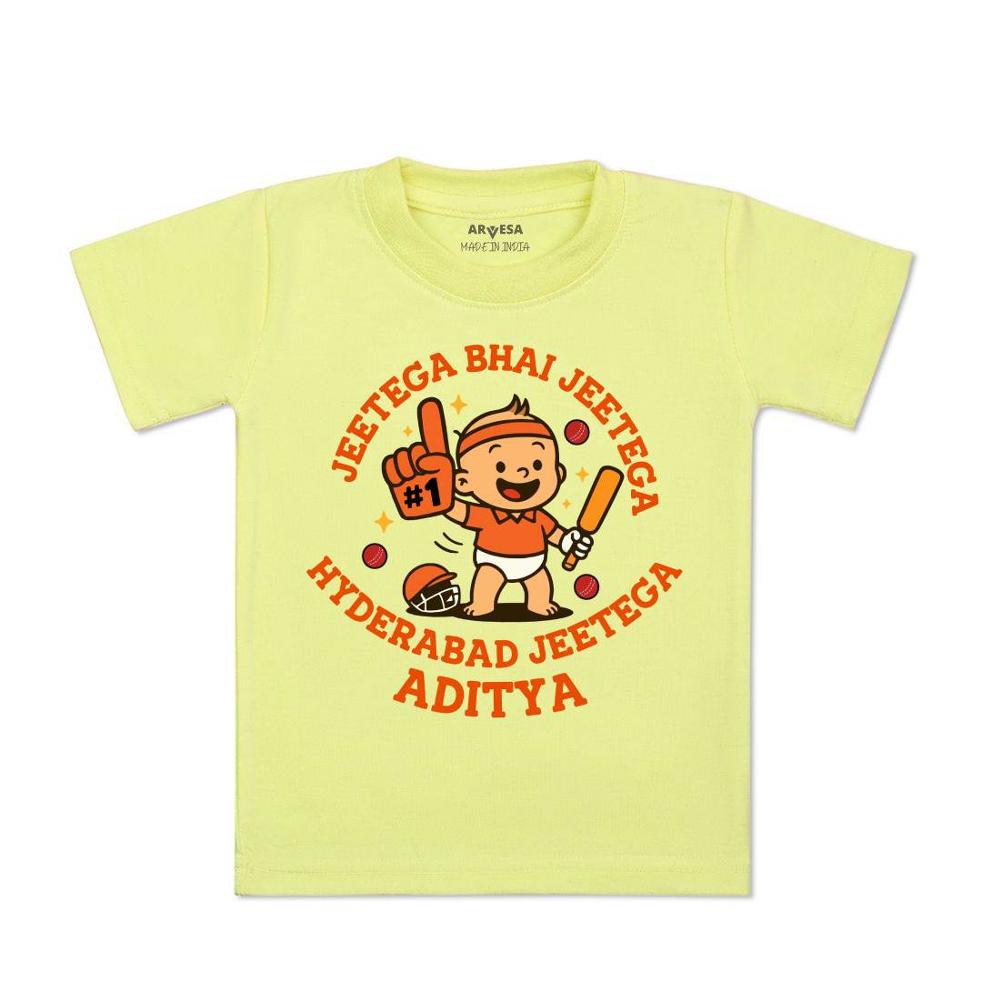 Arvesa Jeetega Bhai Jeetega Hyderabad Jeetega Baby Boy & Girl Dress