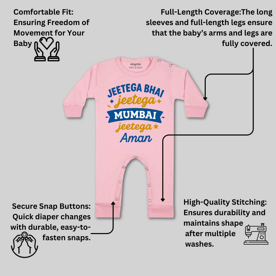 Arvesa Jeetega Bhai Jeetega Mumbai Jeetega Baby Boy & Girl Dress