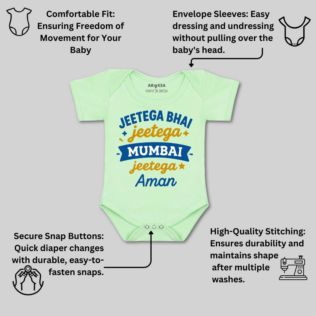 Arvesa Jeetega Bhai Jeetega Mumbai Jeetega Baby Boy & Girl Dress