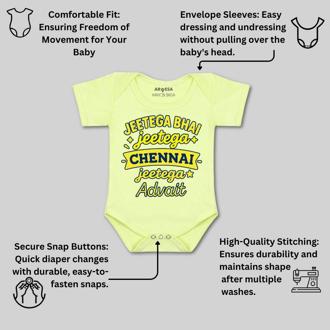 Arvesa Jeetega Bhai Jeetega Chennai Jeetega Baby Boy & Girl Dress