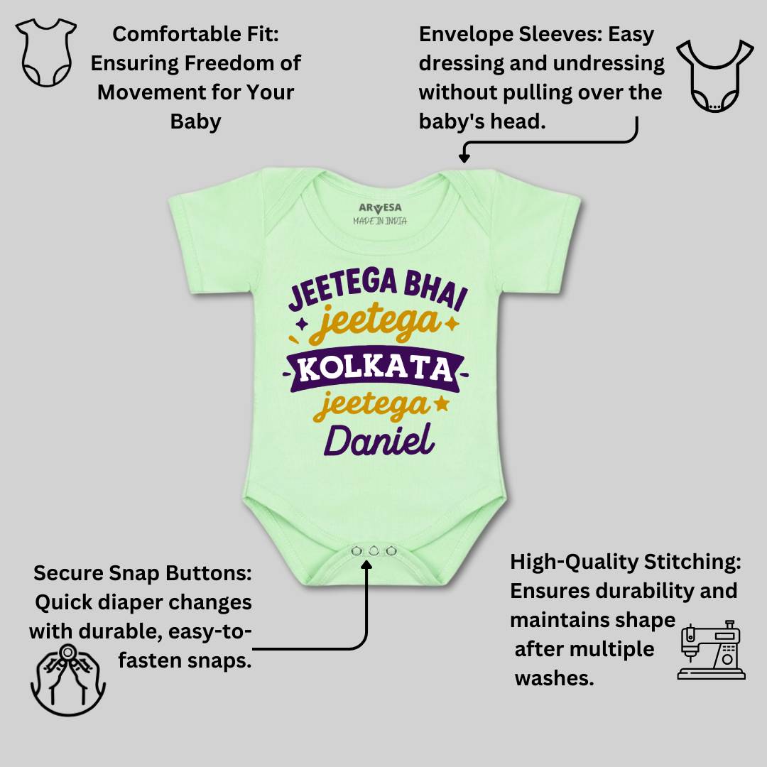 Arvesa Jeetega Bhai Jeetega Kolkata Jeetega Baby Boy & Girl Dress