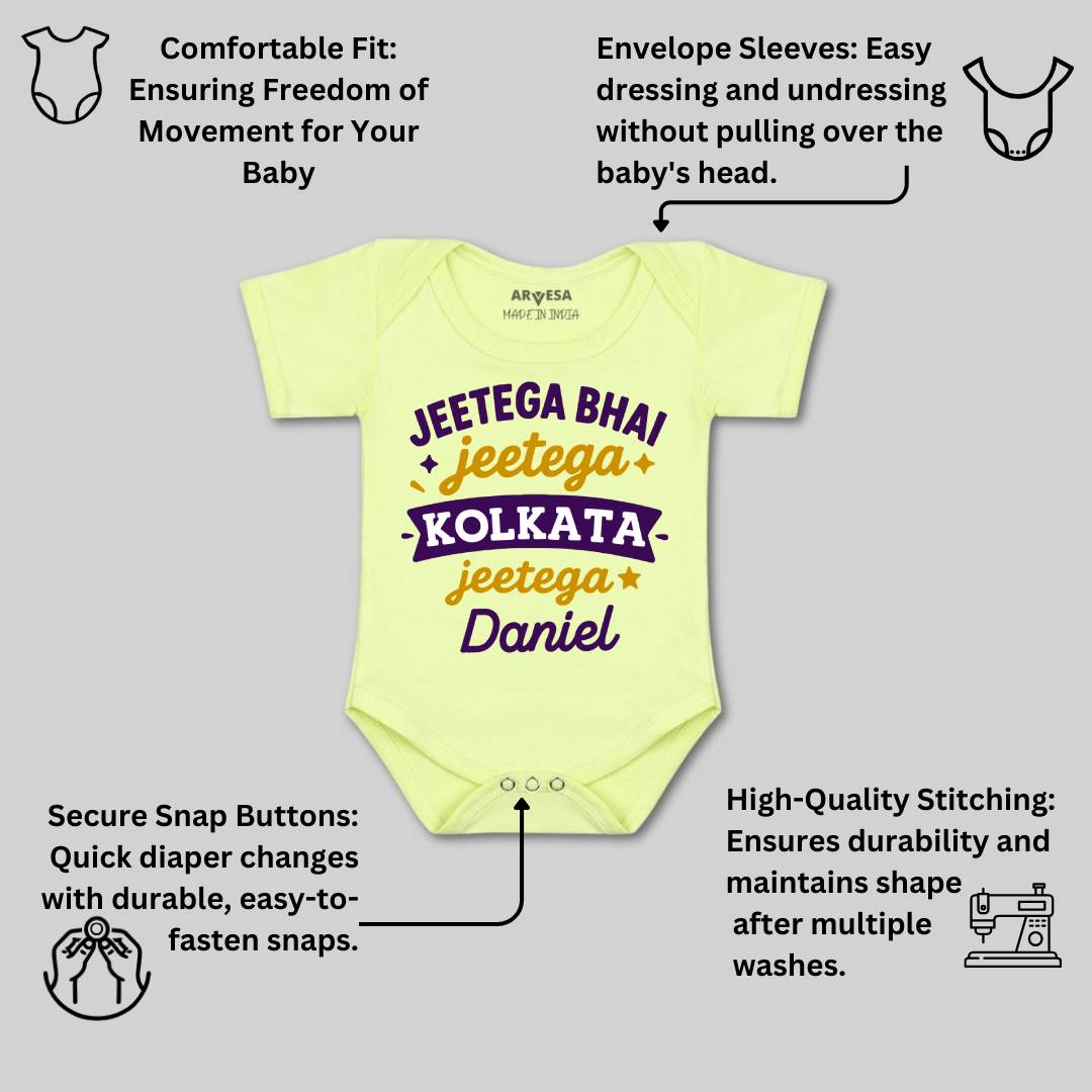 Arvesa Jeetega Bhai Jeetega Kolkata Jeetega Baby Boy & Girl Dress