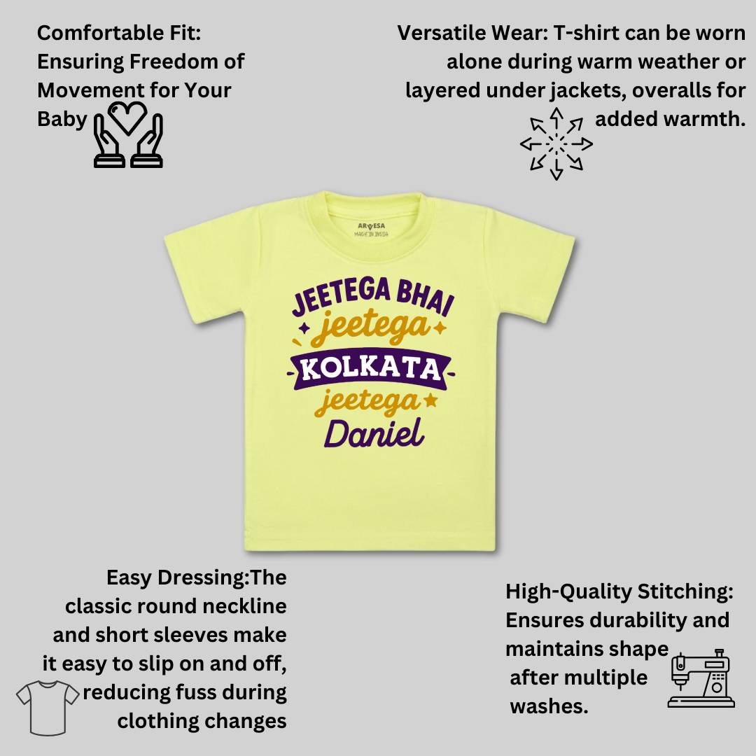 Arvesa Jeetega Bhai Jeetega Kolkata Jeetega Baby Boy & Girl Dress