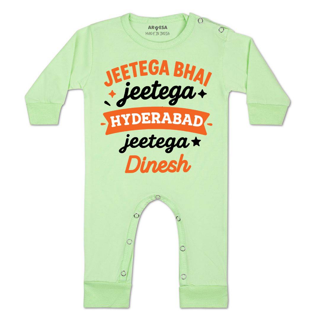 Arvesa Jeetega Bhai Jeetega Hyderabad Jeetega Baby Boy & Girl Dress