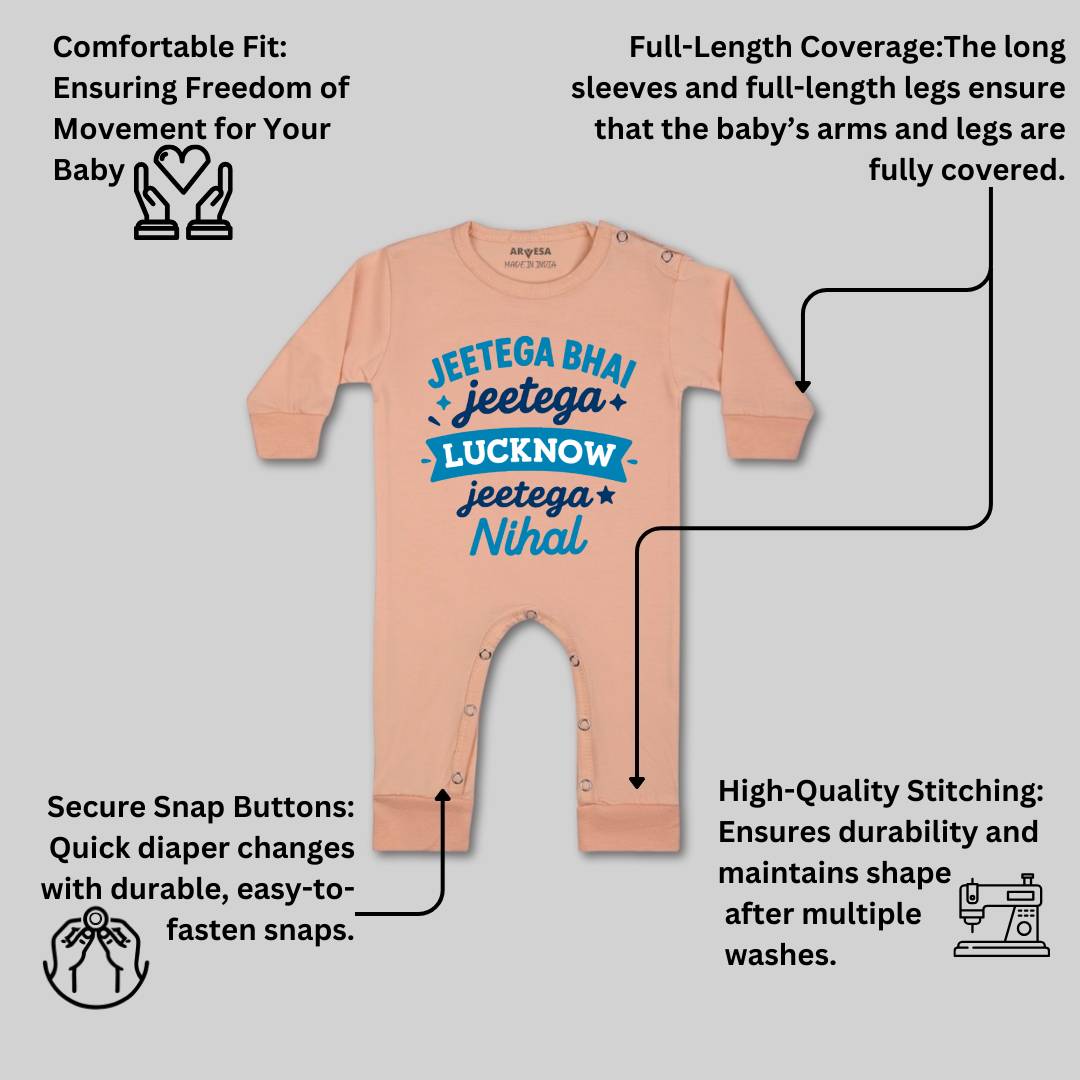 Arvesa Jeetega Bhai Jeetega Lucknow Jeetega Baby Boy & Girl Dress