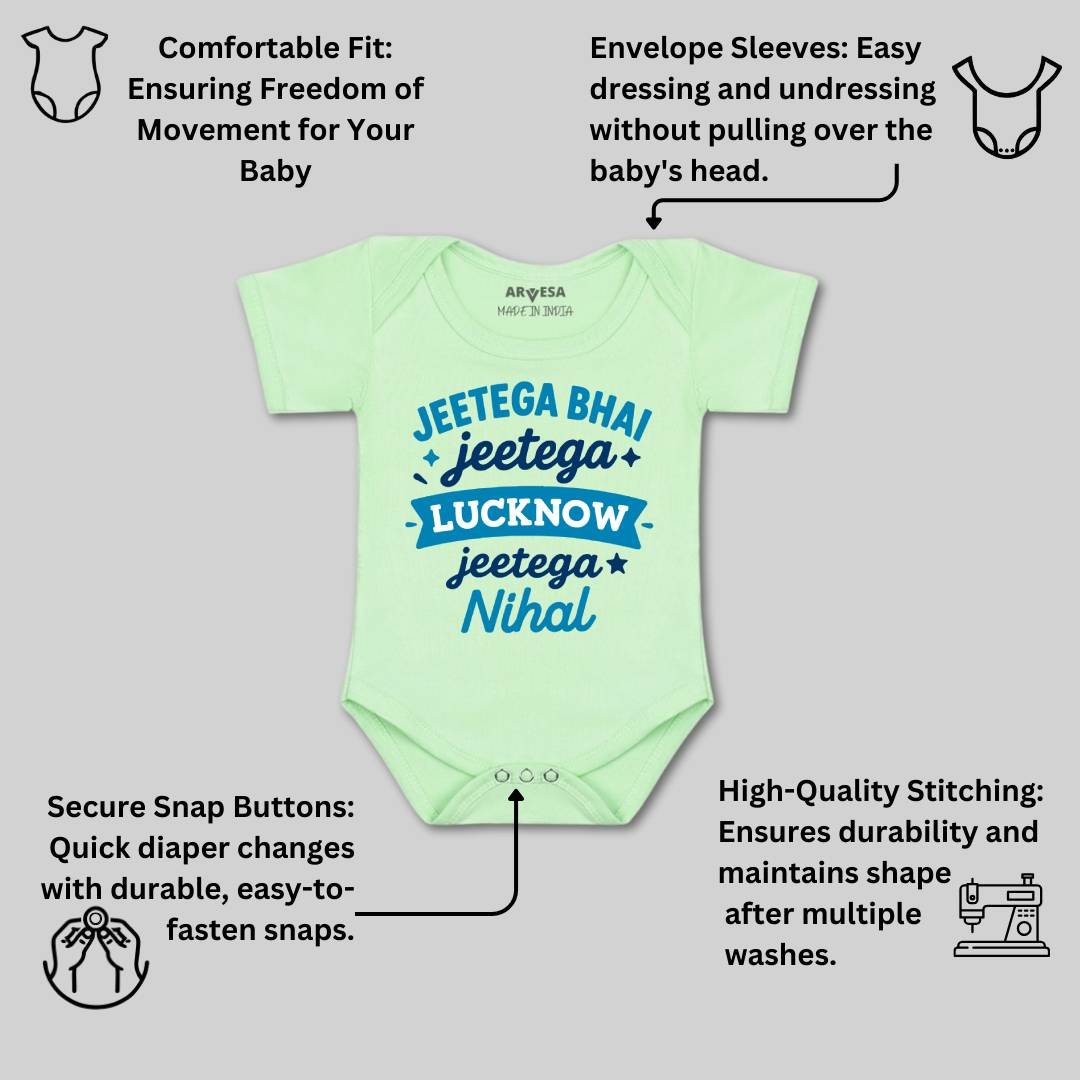 Arvesa Jeetega Bhai Jeetega Lucknow Jeetega Baby Boy & Girl Dress