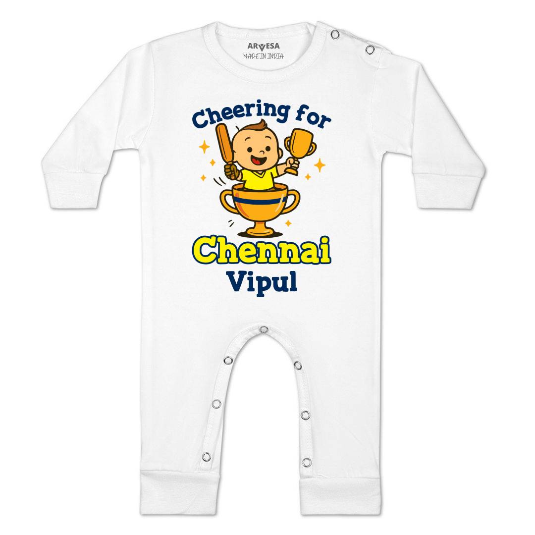 Arvesa Cheering For Chennai Baby Boy & Girl Dress