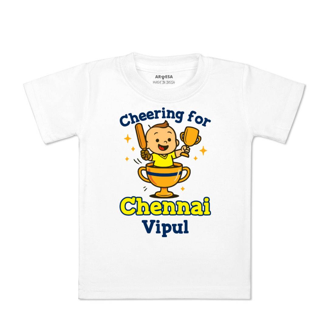 Arvesa Cheering For Chennai Baby Boy & Girl Dress
