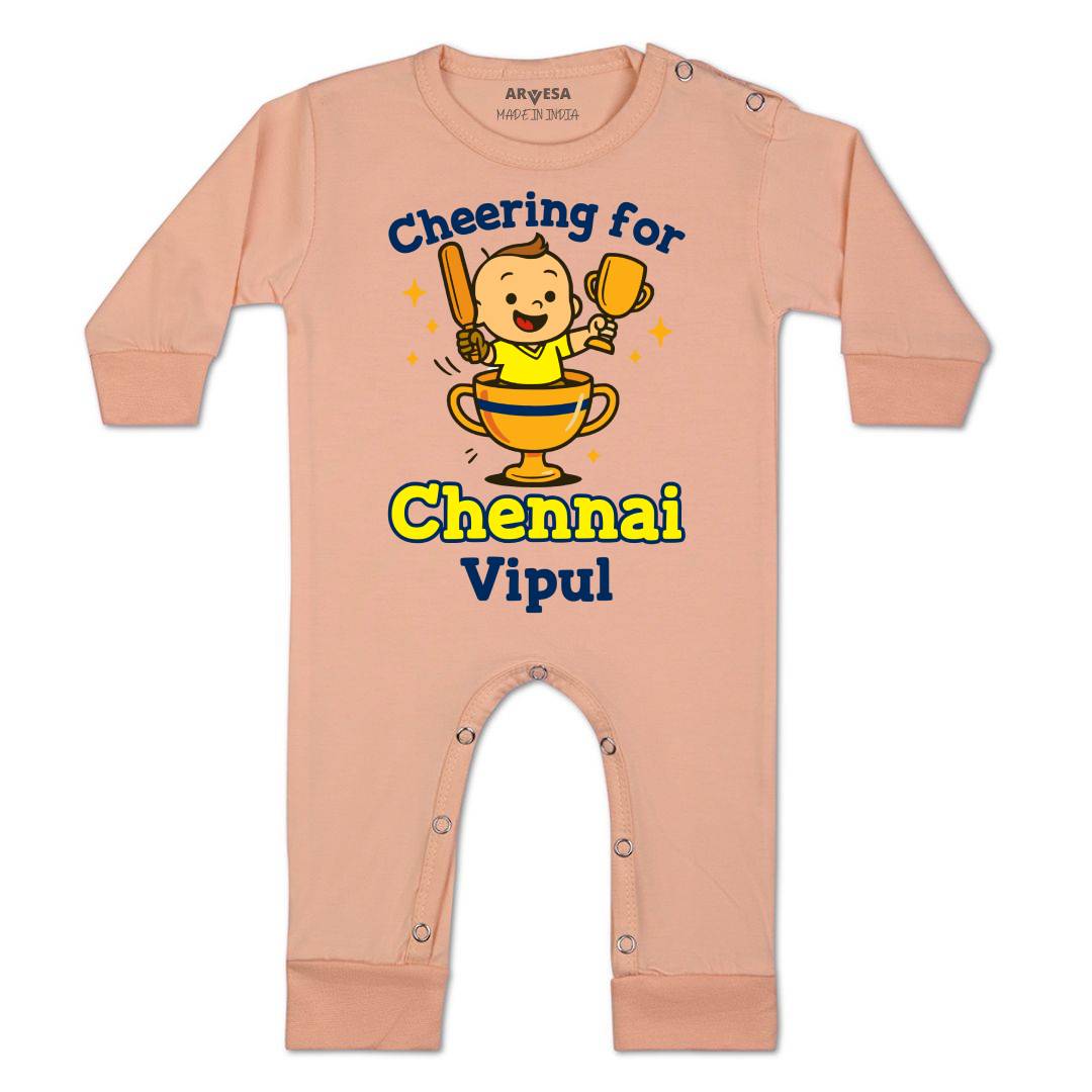 Arvesa Cheering For Chennai Baby Boy & Girl Dress