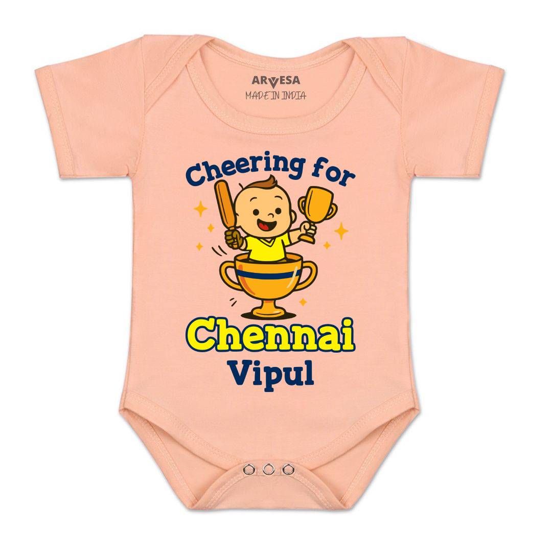 Arvesa Cheering For Chennai Baby Boy & Girl Dress
