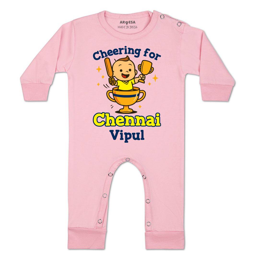 Arvesa Cheering For Chennai Baby Boy & Girl Dress