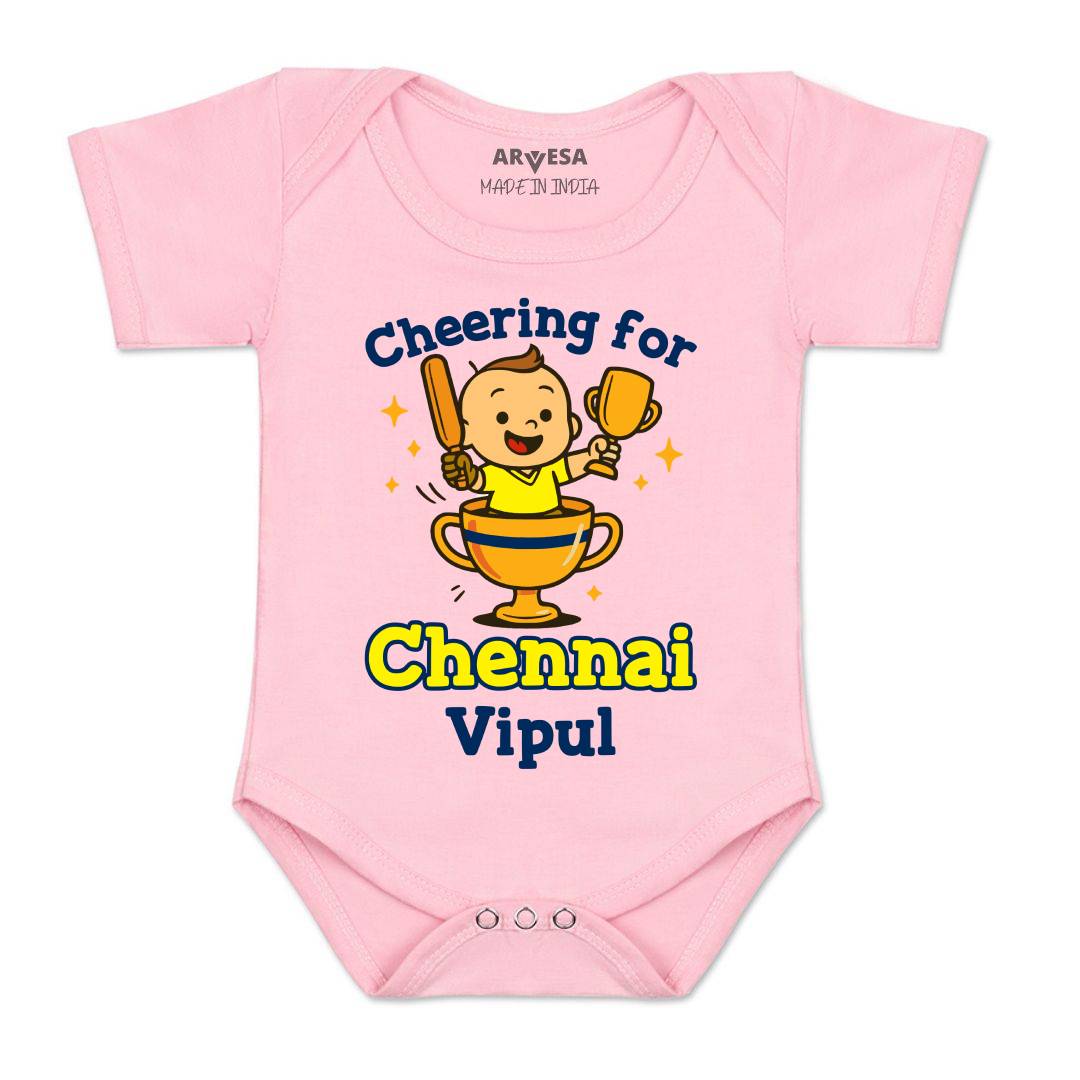 Arvesa Cheering For Chennai Baby Boy & Girl Dress