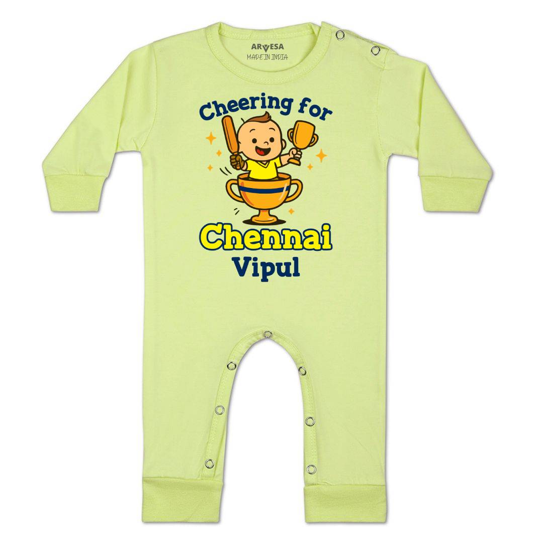 Arvesa Cheering For Chennai Baby Boy & Girl Dress