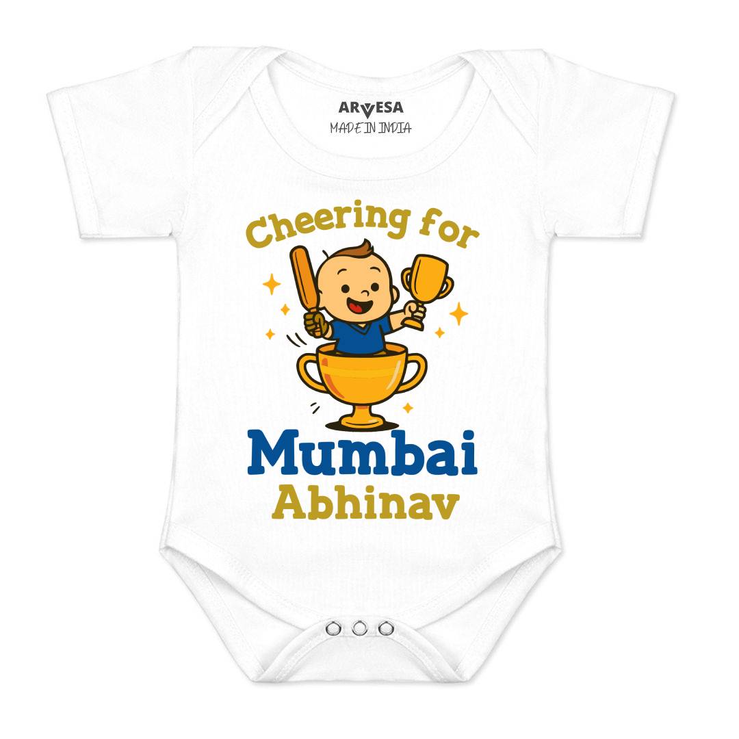 Arvesa Cheering For Mumbai Baby Boy & Girl Dress