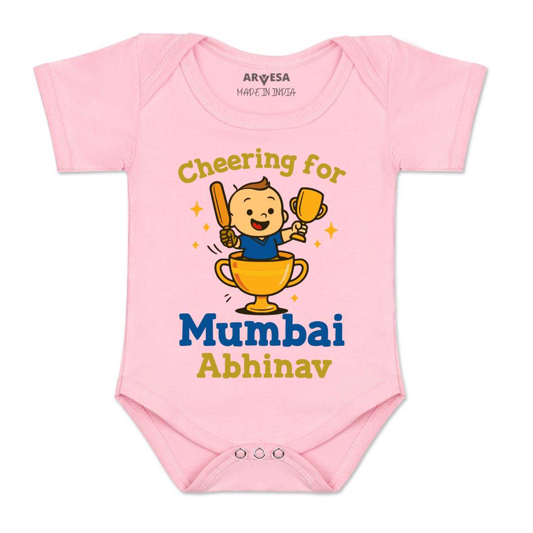 Arvesa Cheering For Mumbai Baby Boy & Girl Dress