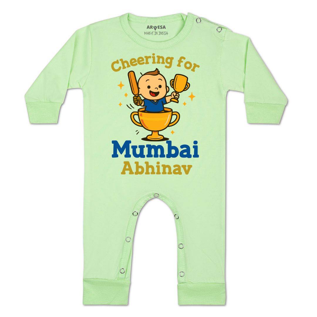 Arvesa Cheering For Mumbai Baby Boy & Girl Dress