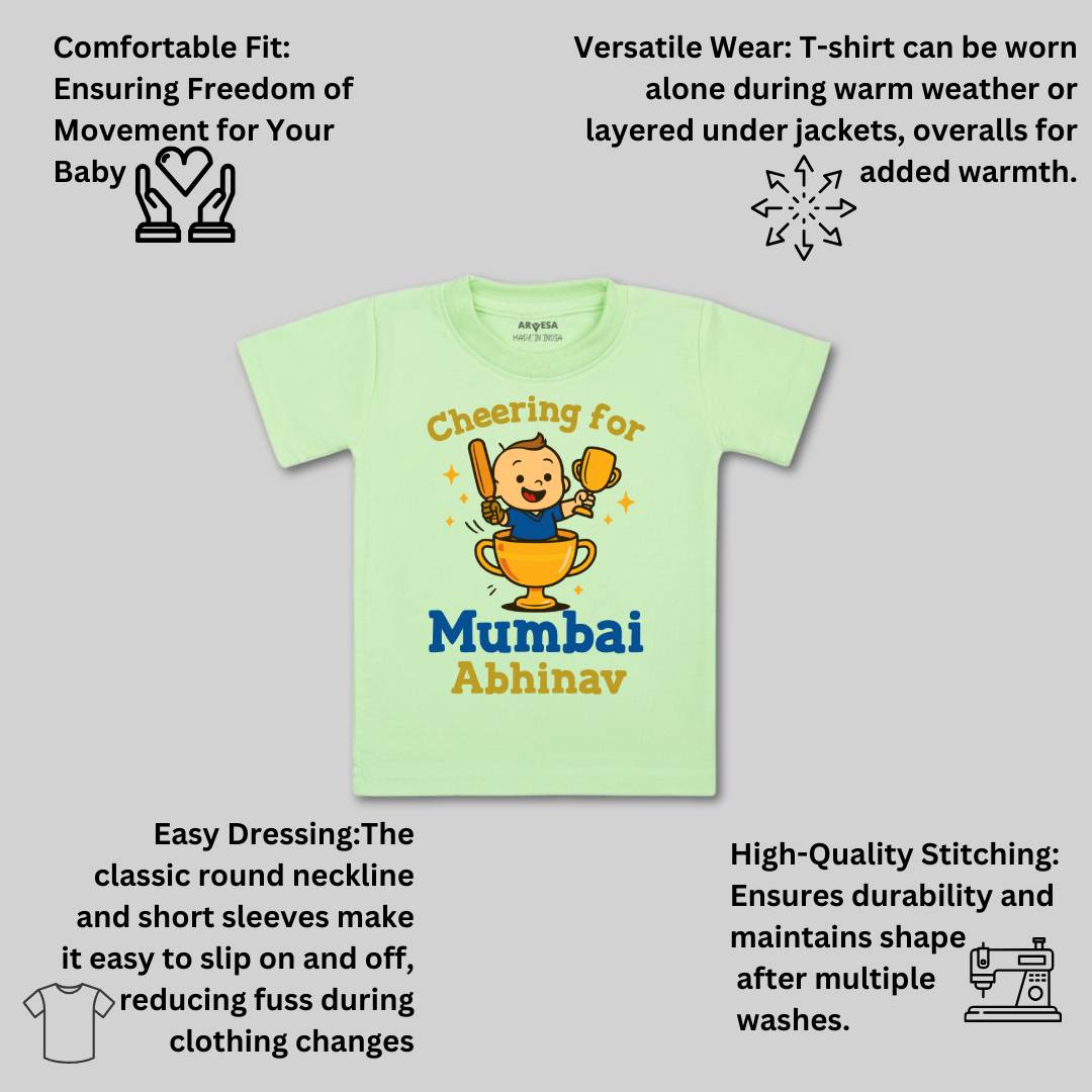 Arvesa Cheering For Mumbai Baby Boy & Girl Dress