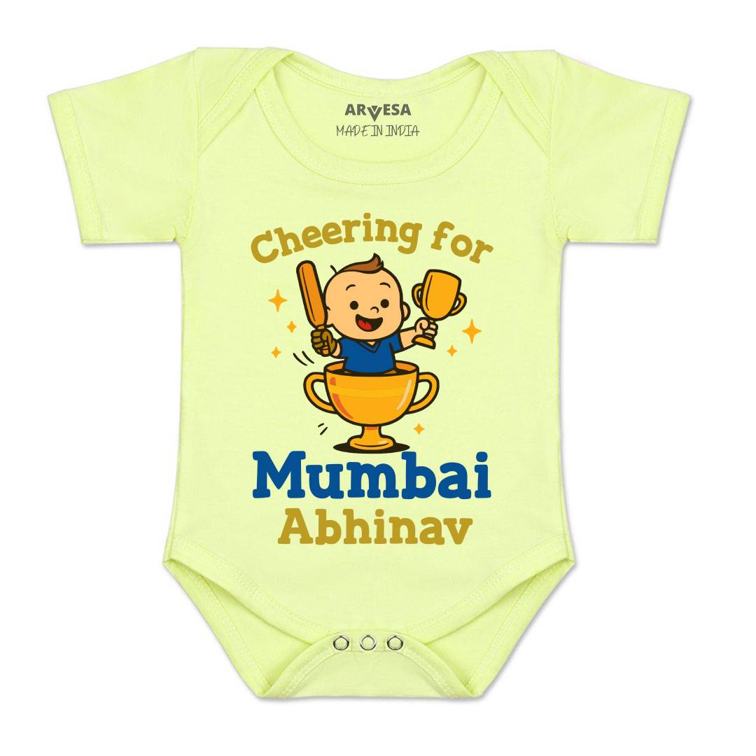 Arvesa Cheering For Mumbai Baby Boy & Girl Dress