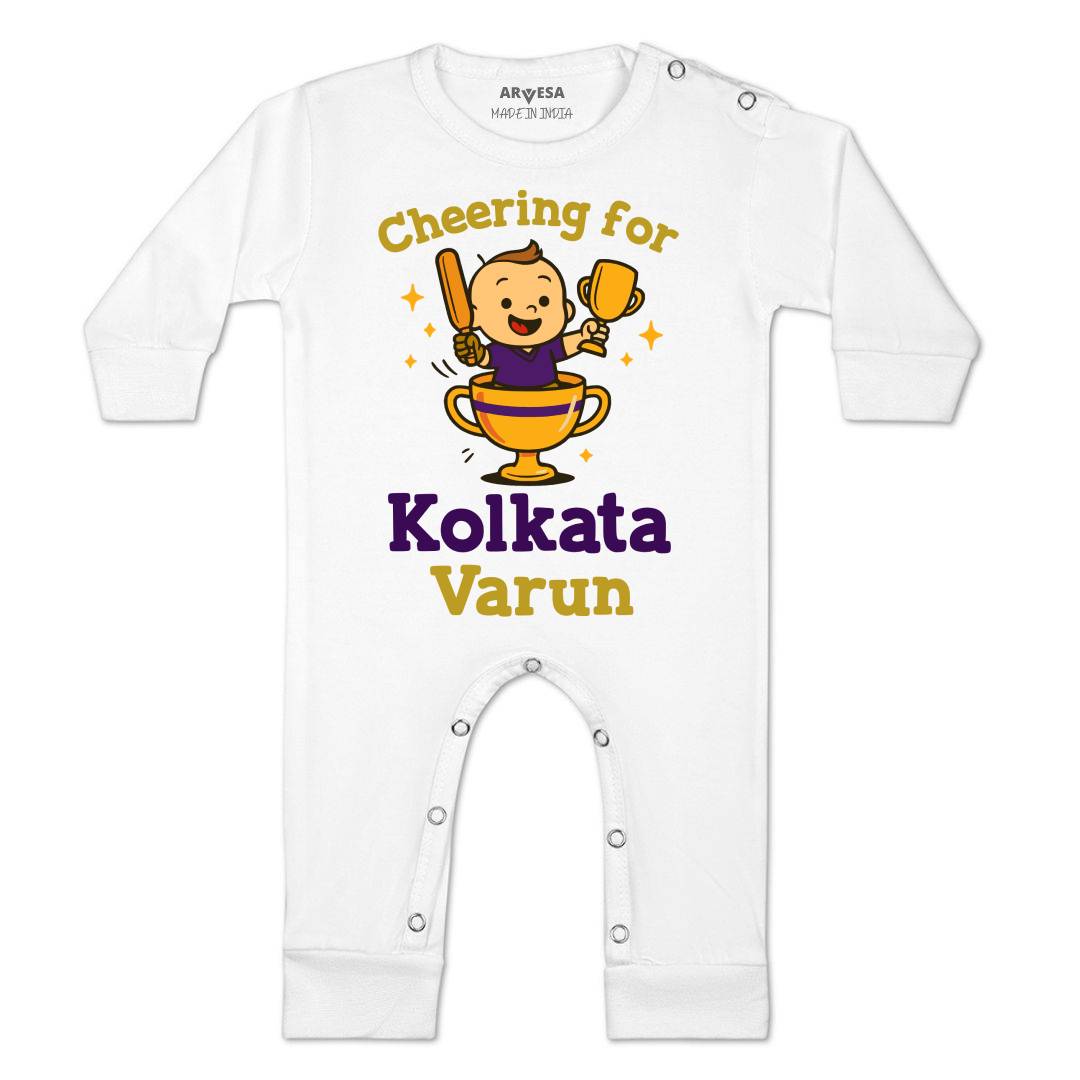 Arvesa Cheering For Kolkata Baby Boy & Girl Dress