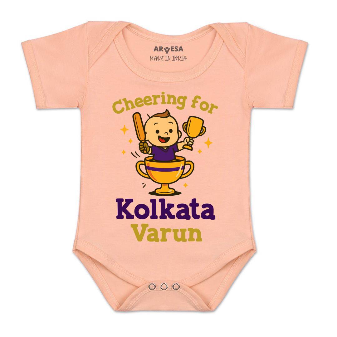 Arvesa Cheering For Kolkata Baby Boy & Girl Dress