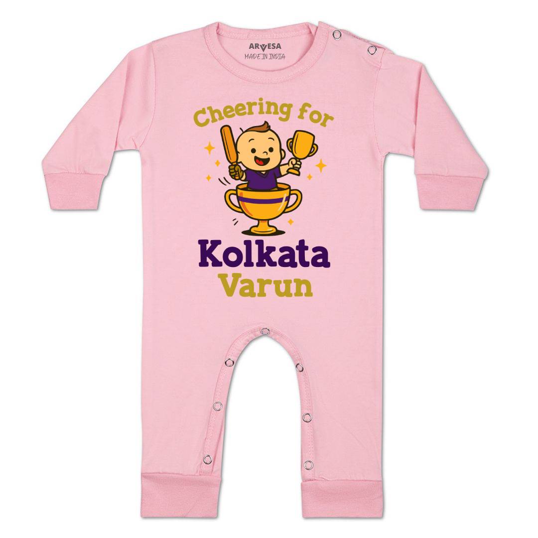 Arvesa Cheering For Kolkata Baby Boy & Girl Dress