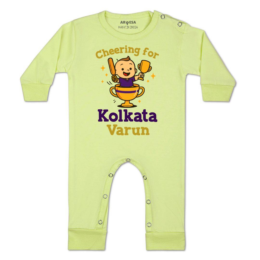 Arvesa Cheering For Kolkata Baby Boy & Girl Dress
