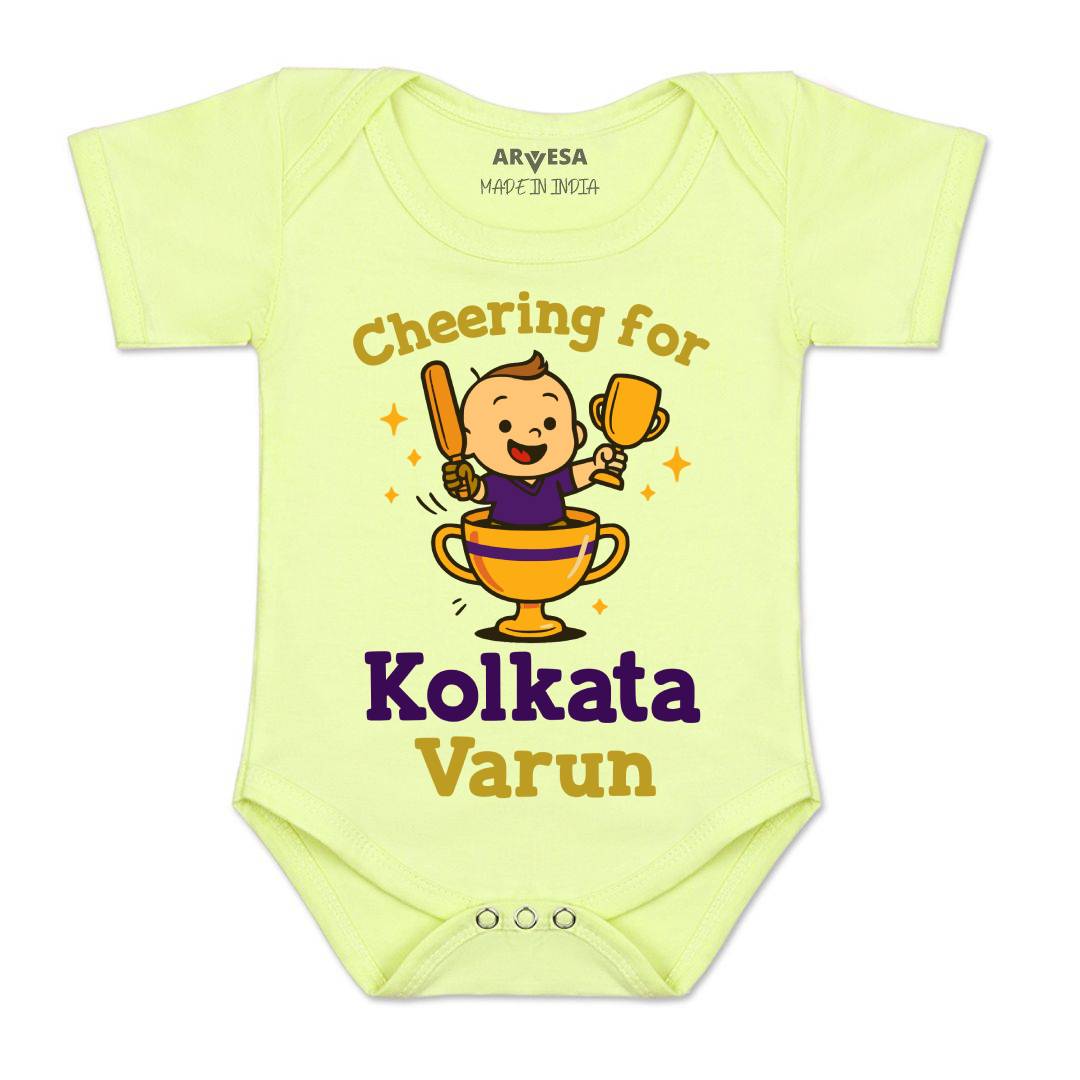 Arvesa Cheering For Kolkata Baby Boy & Girl Dress