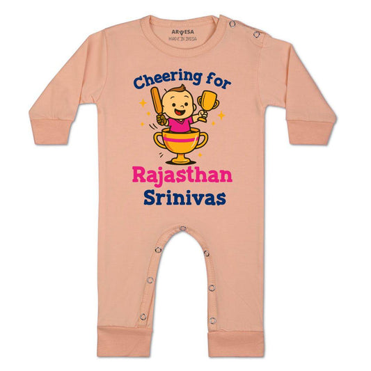 Arvesa Cheering For Rajasthan Baby Boy & Girl Dress
