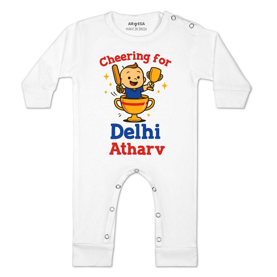Arvesa Cheering For Delhi Baby Boy & Girl Dress