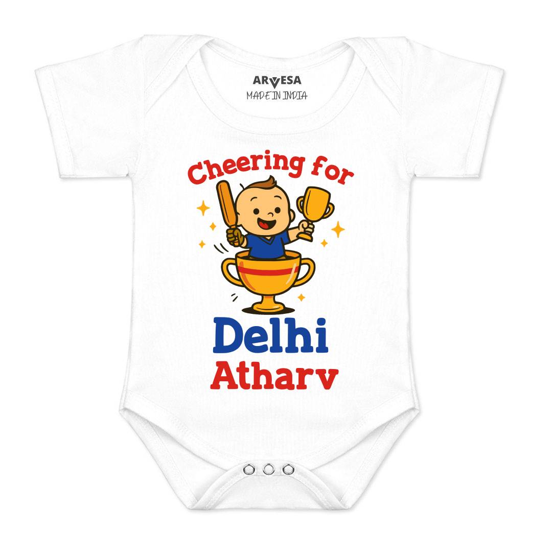 Arvesa Cheering For Delhi Baby Boy & Girl Dress