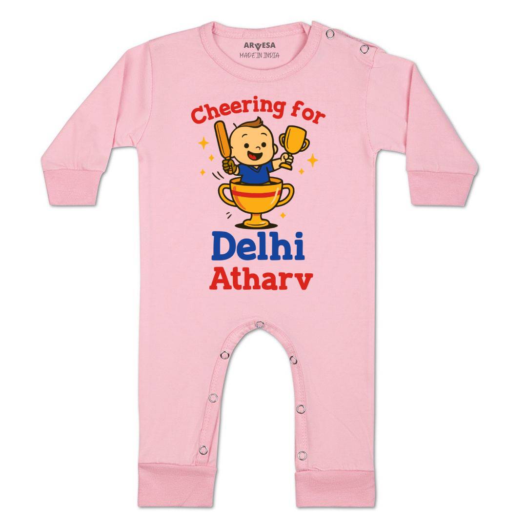 Arvesa Cheering For Delhi Baby Boy & Girl Dress
