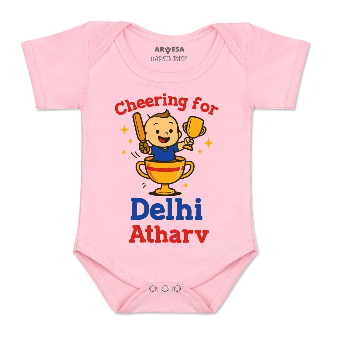 Arvesa Cheering For Delhi Baby Boy & Girl Dress