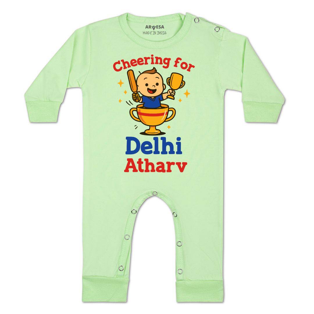 Arvesa Cheering For Delhi Baby Boy & Girl Dress