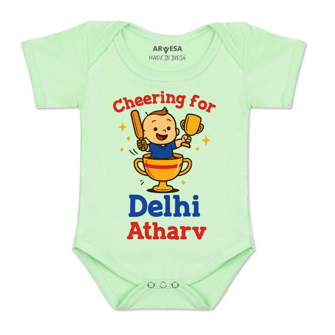 Arvesa Cheering For Delhi Baby Boy & Girl Dress