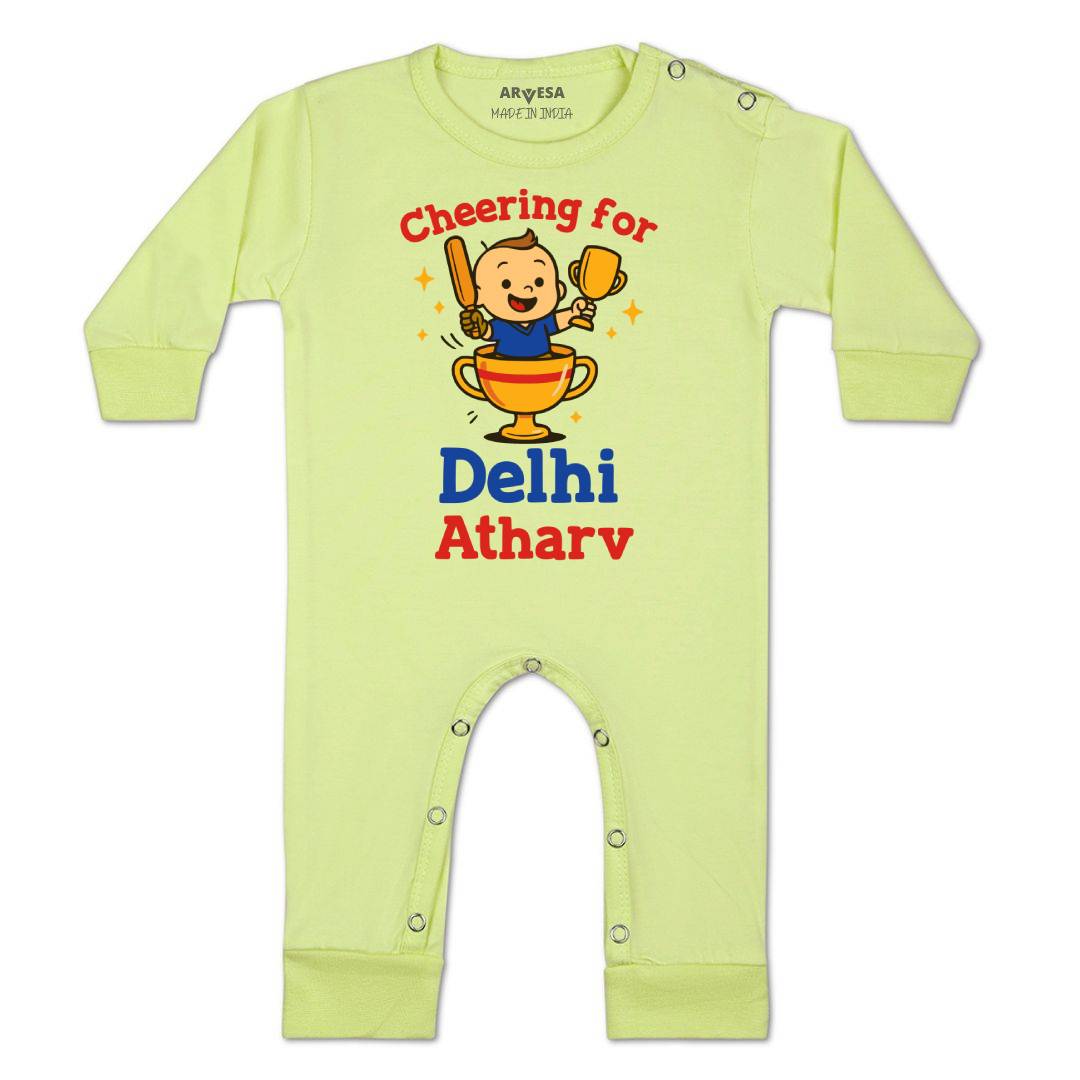 Arvesa Cheering For Delhi Baby Boy & Girl Dress