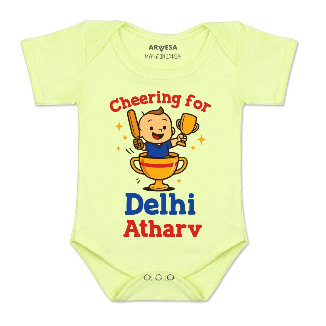 Arvesa Cheering For Delhi Baby Boy & Girl Dress