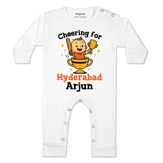 Arvesa Cheering For Hyderabad Baby Boy & Girl Dress