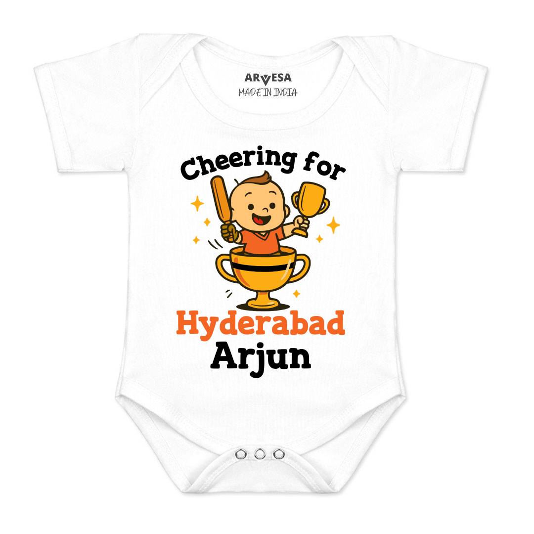 Arvesa Cheering For Hyderabad Baby Boy & Girl Dress