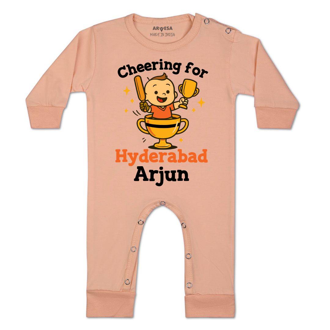 Arvesa Cheering For Hyderabad Baby Boy & Girl Dress