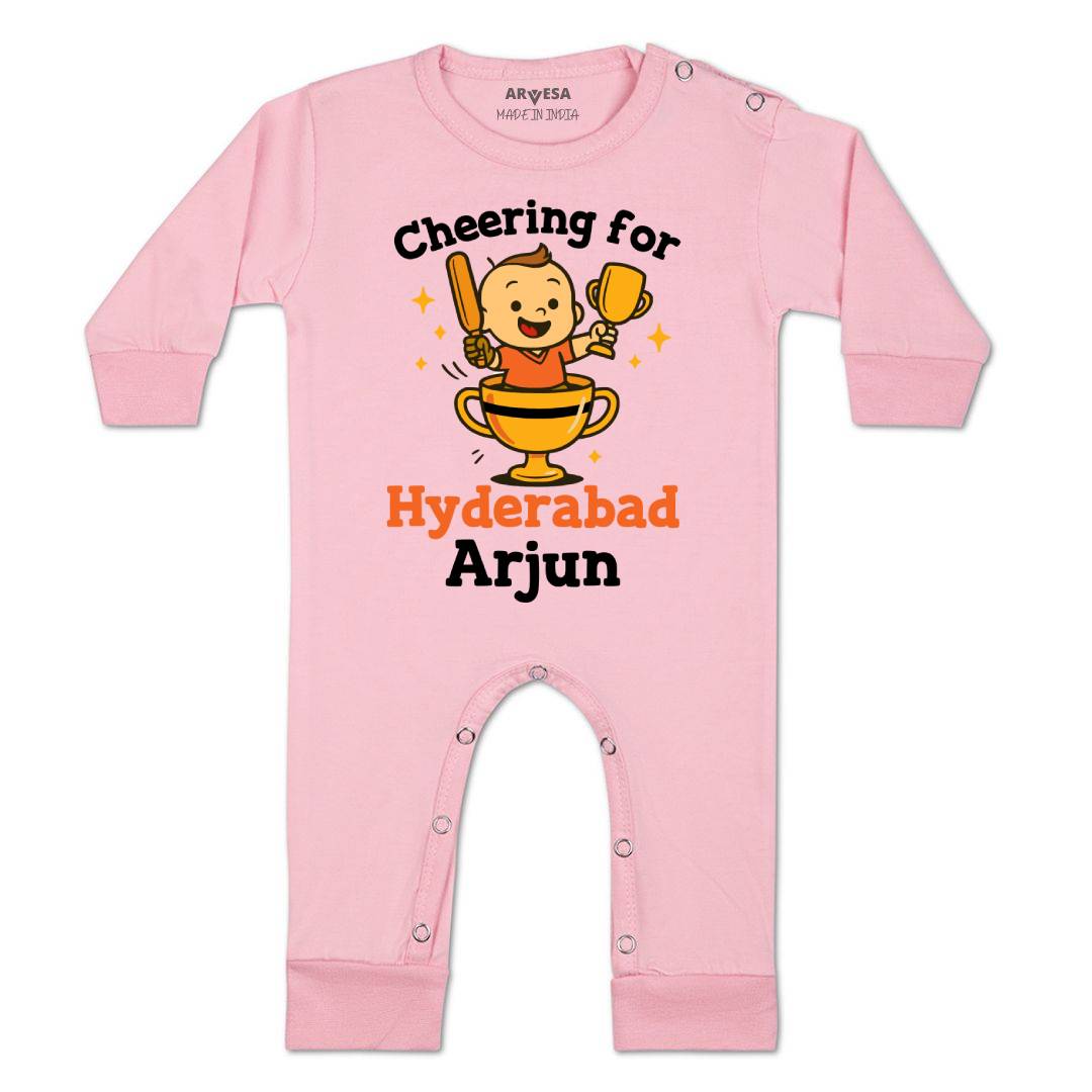Arvesa Cheering For Hyderabad Baby Boy & Girl Dress