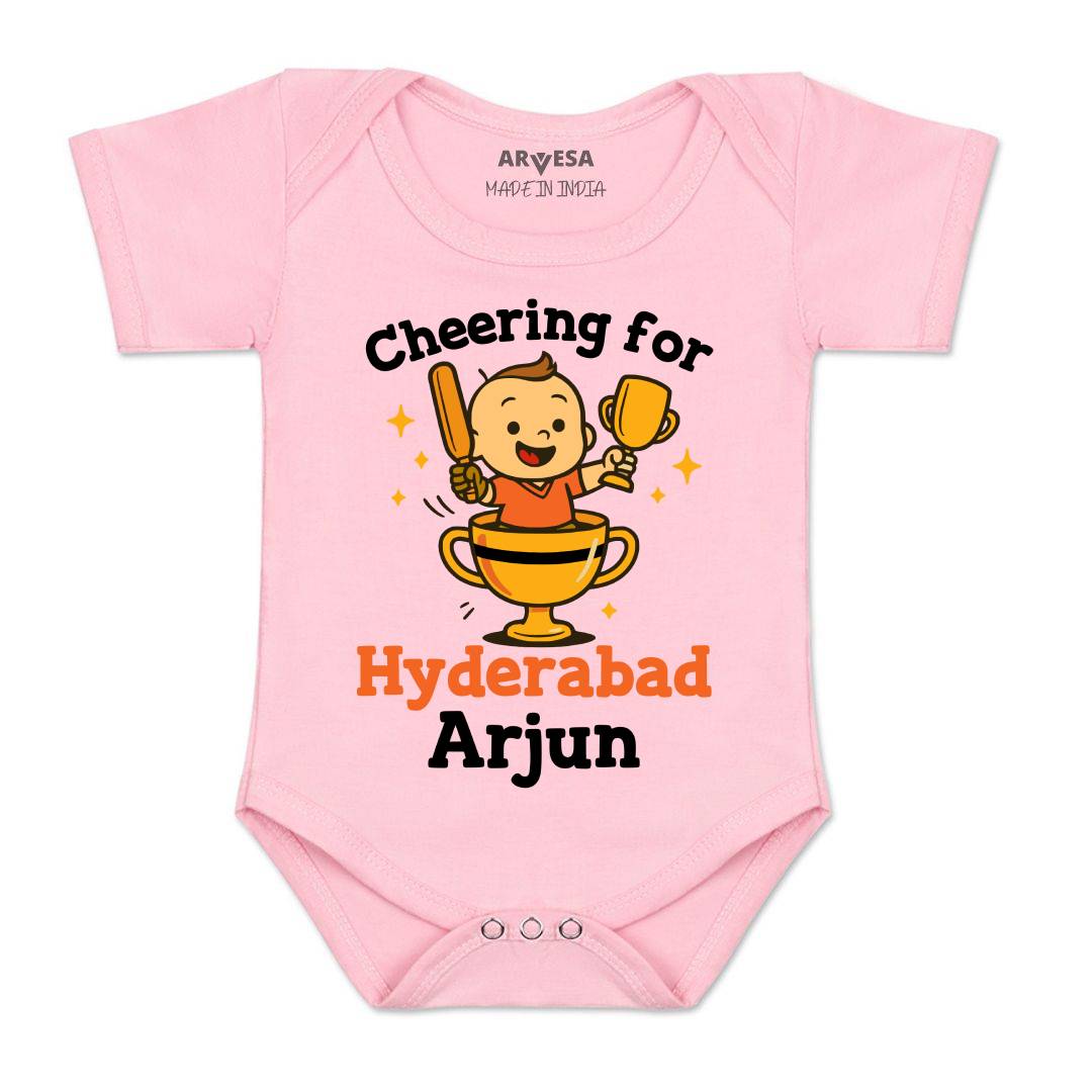 Arvesa Cheering For Hyderabad Baby Boy & Girl Dress