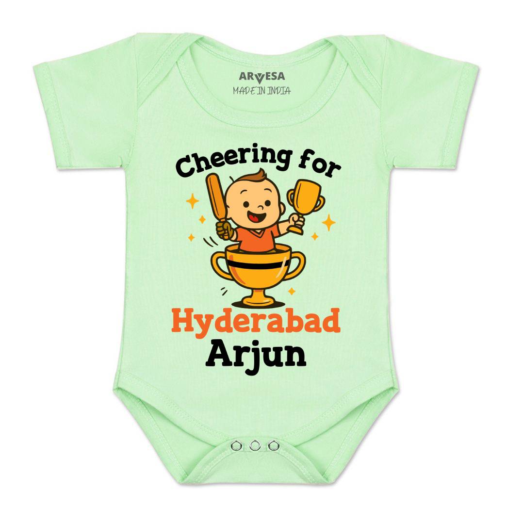 Arvesa Cheering For Hyderabad Baby Boy & Girl Dress