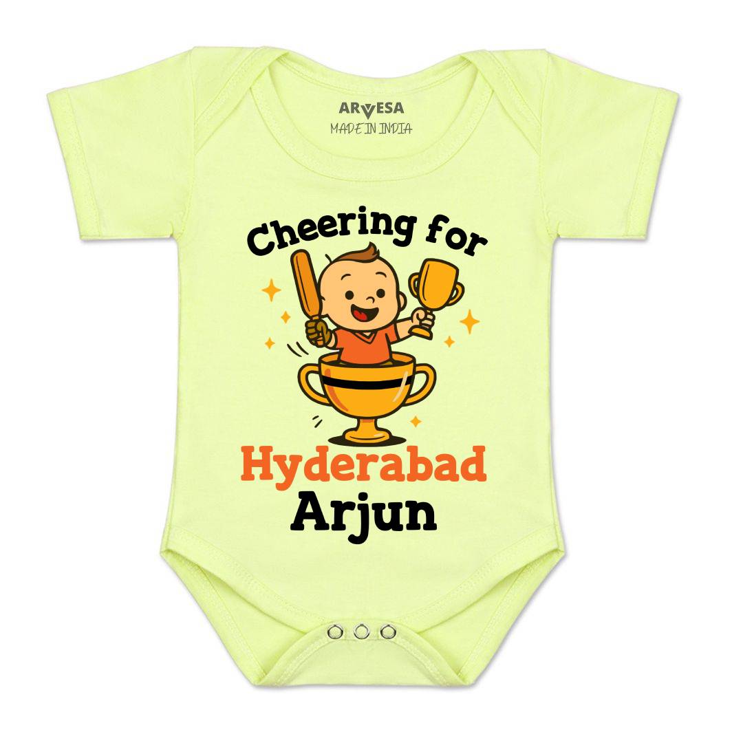 Arvesa Cheering For Hyderabad Baby Boy & Girl Dress